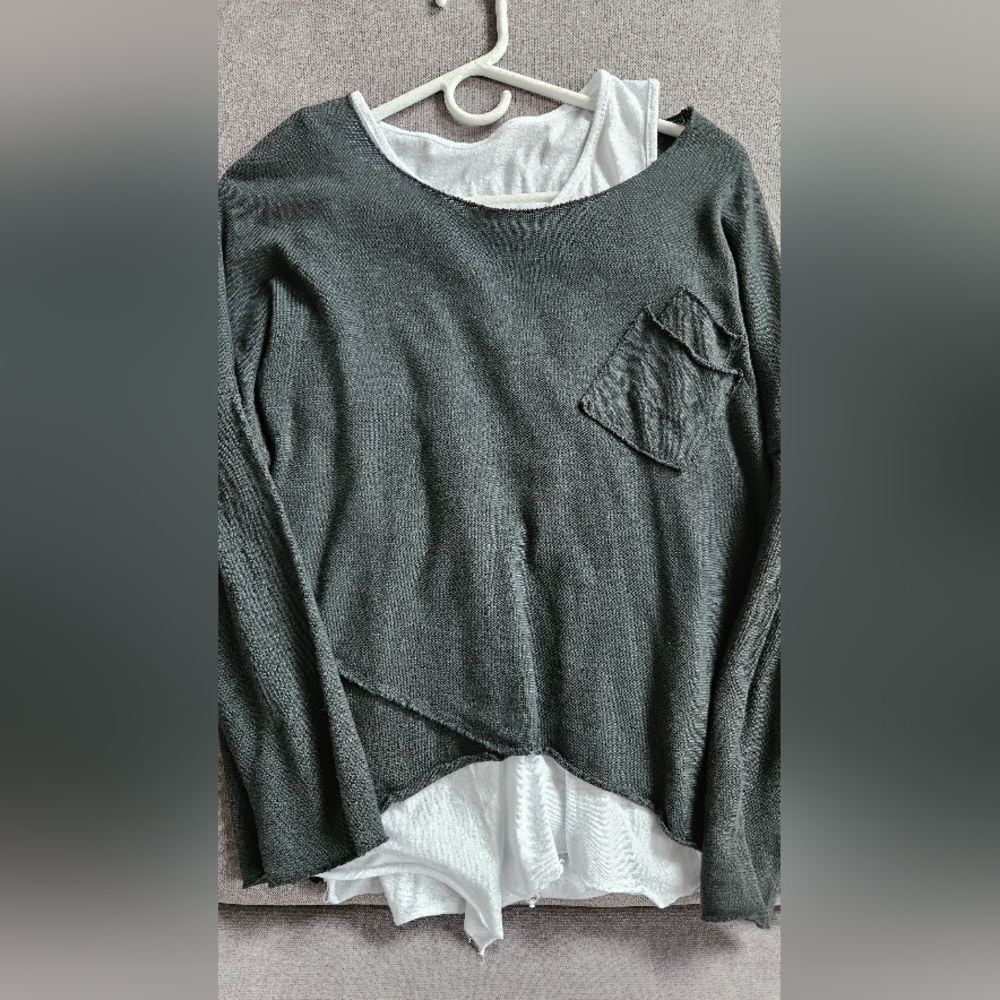 Dark Green Knit Sweater